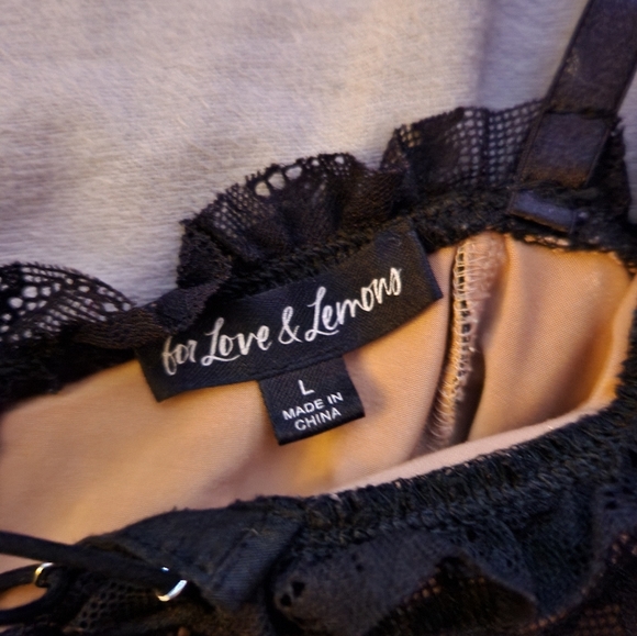 Black Lace Bodysuit Dress - Picture 2 of 6